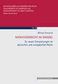 Cover: Migrationsrecht im Wandel - Universit&auml;tsverlag Regensburg
