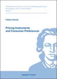 Enlarge image Cover: Pricing Instruments and Consumer Preferences - Kovac, Dr. Verlag