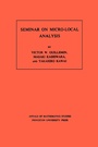 Cover: Seminar on Micro-Local Analysis - Princeton University Press