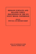Cover: Riemann Surfaces and Related Topics - Princeton University Press