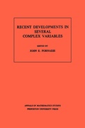 Cover: Recent Developments in Several Complex Variables - Princeton University Press