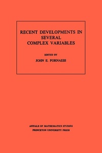 Enlarge image Cover: Recent Developments in Several Complex Variables - Princeton University Press
