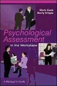 Enlarge image Cover: Psychological Assessment in the Workplace - Wiley