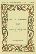 Cover: Exile in Amsterdam - Hebrew Union College Press,U.S.