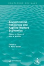 Cover: Environmental Resources and Applied Welfare Economics - Routledge