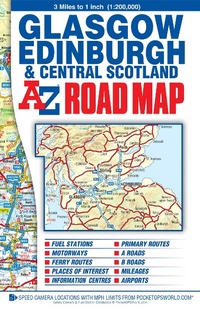 Abbildung von: Glasgow, Edinburgh and Central Scotland A-Z Road Map - Geographers' A-Z Map Co Ltd