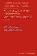 Cover: Swiss Law Bibliography - Helbing & Lichtenhahn
