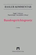 Cover: Bundesgerichtsgesetz - Helbing & Lichtenhahn
