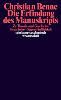 Cover: Die Erfindung des Manuskripts - Suhrkamp