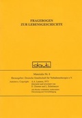 Cover: Fragebogen zur Lebensgeschichte - dgvt-Verlag