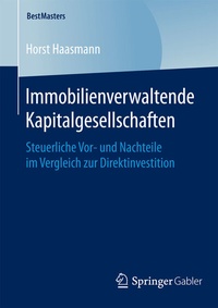 Abbildung von: Immobilienverwaltende Kapitalgesellschaften - Springer Gabler