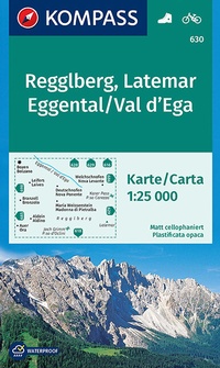 Abbildung von: KOMPASS Wanderkarte Regglberg, Latemar, Eggental, Val d'Ega - KOMPASS-Karten