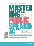 Cover: Mastering Public Speaking, Books a la Carte Edition Plus Revel -- Access Card Package - Pearson