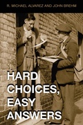 Cover: Hard Choices, Easy Answers - Princeton University Press
