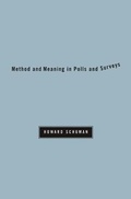 Cover: Method and Meaning in Polls and Surveys - Harvard University Press