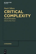 Cover: Critical Complexity - De Gruyter
