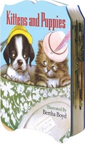 Cover: Kittens and Puppies Shaped Book - Laughing Elephant