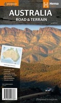 Abbildung von: Australia Road & Terrain map - Hema Maps Pty.Ltd