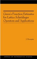 Cover: Green's Function Estimates for Lattice Schroedinger Operators and Applications - Princeton University Press