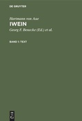 Cover: Text - De Gruyter