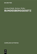 Cover: Bundesberggesetz - De Gruyter