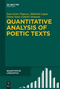 Abbildung von: Quantitative Analysis of Poetic Texts - De Gruyter Mouton
