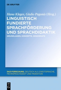 Abbildung von: Linguistisch fundierte Sprachförderung und Sprachdidaktik - De Gruyter Mouton