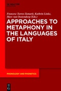 Cover: Approaches to Metaphony in the Languages of Italy - De Gruyter Mouton