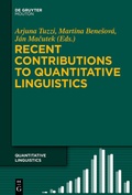Cover: Recent Contributions to Quantitative Linguistics - De Gruyter Mouton