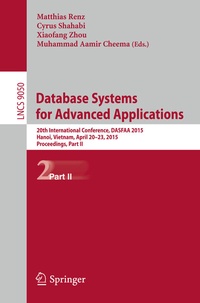 Enlarge image Cover: Database Systems for Advanced Applications - Springer