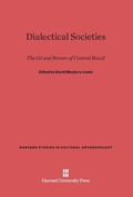 Cover: Dialectical Societies - Harvard University Press