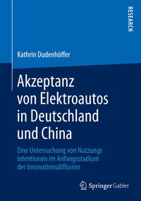 Abbildung von: Akzeptanz von Elektroautos in Deutschland und China - Springer Gabler