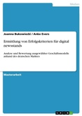 Cover: Ermittlung von Erfolgskriterien fuer digital newsstands - GRIN Verlag