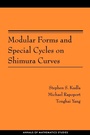 Cover: Modular Forms and Special Cycles on Shimura Curves - Princeton University Press