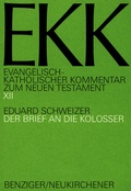 Cover: Der Brief an die Kolosser, EKK XII - Vandenhoeck & Ruprecht