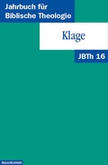 Cover: Klage - Vandenhoeck & Ruprecht