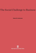 Cover: The Social Challenge to Business - Harvard University Press