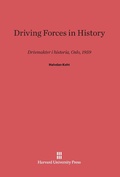 Cover: Driving Forces in History - Harvard University Press