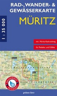 Abbildung von: Rad-, Wander- und Gewässerkarte Müritz - grünes herz