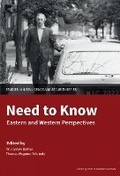 Cover: Need to Know - University Press of Southern Denmark