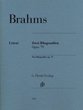 Cover: Johannes Brahms - Zwei Rhapsodien op. 79 - Henle, G&uuml;nter