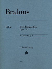 Abbildung von: Johannes Brahms - Zwei Rhapsodien op. 79 - Henle, Günter