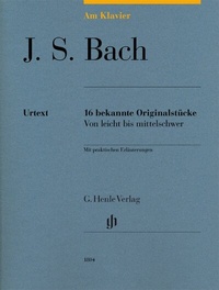 Abbildung von: Johann Sebastian Bach - Am Klavier - 16 bekannte Originalstücke - Henle, Günter