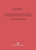 Cover: Cervantes - Harvard University Press