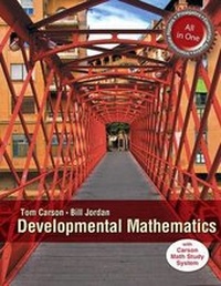Enlarge image Cover: Mymathlab for Carson Developmental Mathematics - Pearson