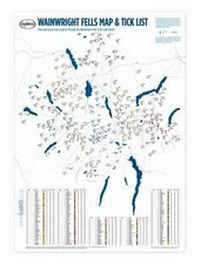Abbildung von: Wainwright Fells Map & Tick List - Guideus