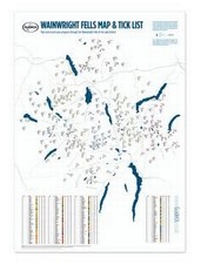 Abbildung von: Wainwright Fells Map & Tick List - Guideus