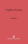 Cover: Fugitive Essays - Harvard University Press