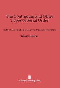 Abbildung von: The Continuum and Other Types of Serial Order - Harvard University Press