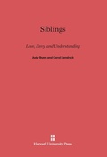 Cover: Siblings - Harvard University Press